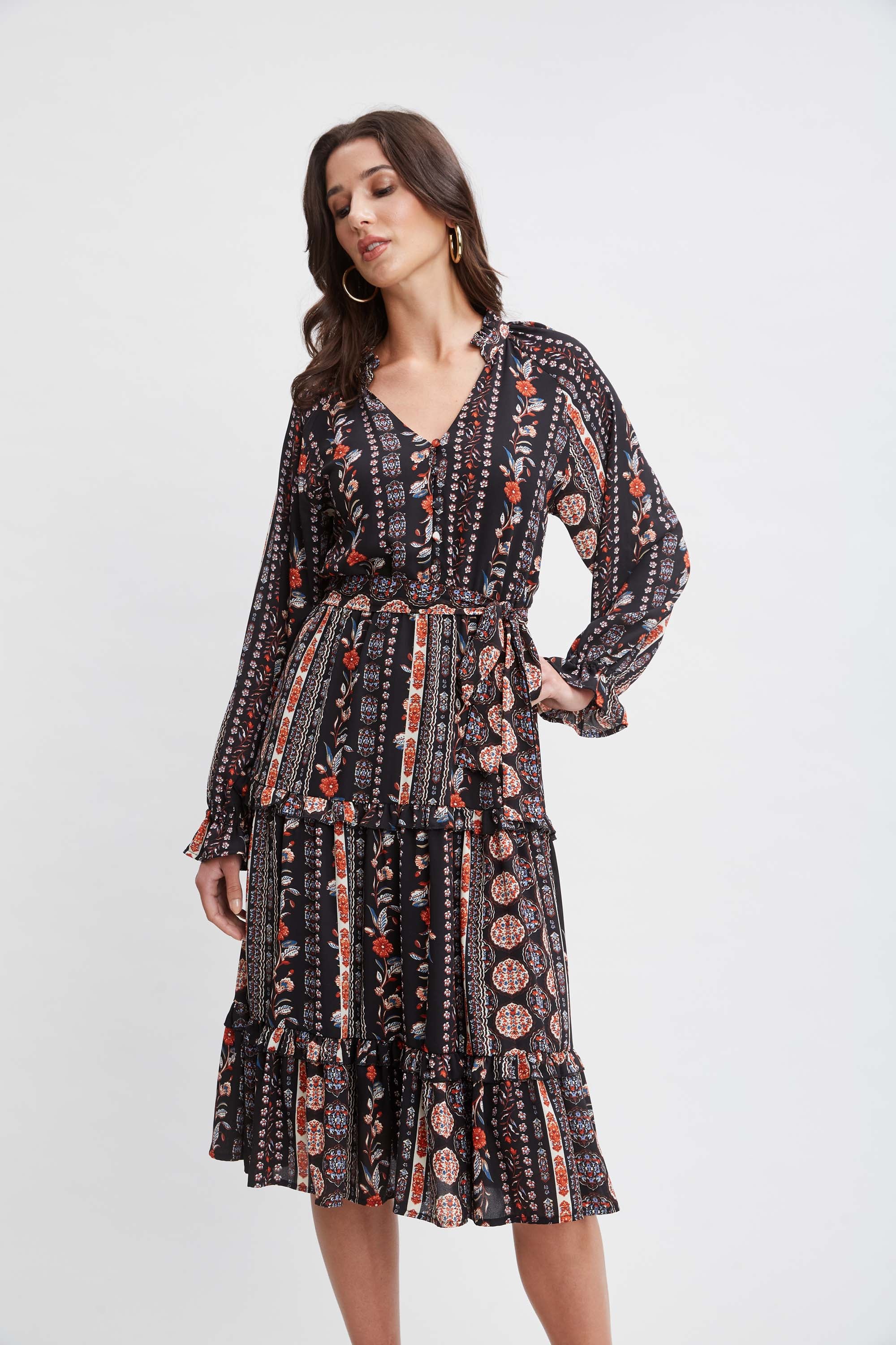 T-Tahari Tiered Garden Dress - Inholu