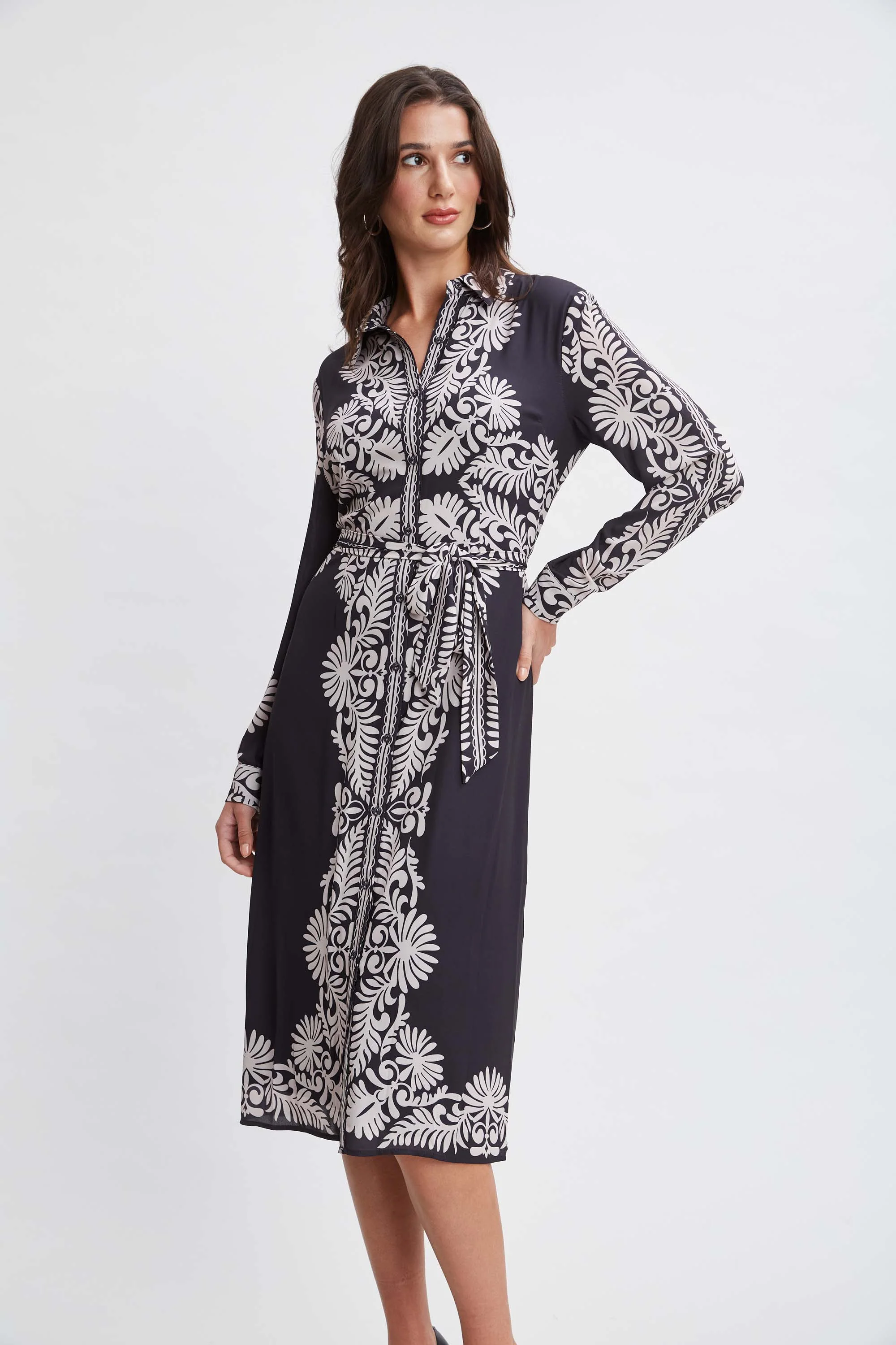 T-Tahari Paisley Shirt Dress - Inholu